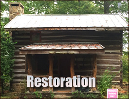 Historic Log Cabin Restoration  Woods Cross Roads, Virginia